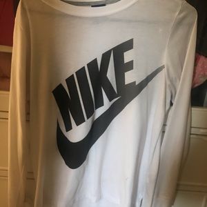 White Nike Long Sleeve